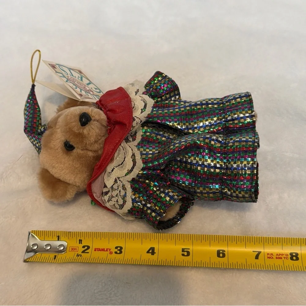 Clown bear ornament 1988 San Francisco music box company Vintage New with tags